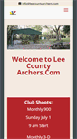 Mobile Screenshot of leecountyarchers.com